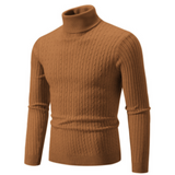 Eleganter Rollkragenpullover mit zeitlosem Stil – Kaffee