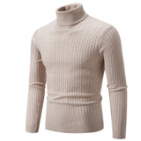 Eleganter Rollkragenpullover mit zeitlosem Stil – Beige
