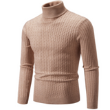 Eleganter Rollkragenpullover mit zeitlosem Stil – Khaki