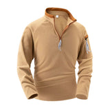 Eleganter Stehkragenpullover für Stilvolle Herren – Rosa