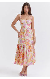 Elia | Midi Kleid – Blumen
