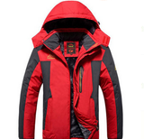 Elide | Wasserdichte Outdoorjacke mit Fleecefutter – Rot
