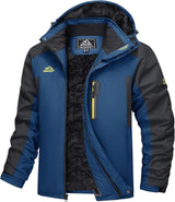 Elide | Wasserdichte Outdoorjacke mit Fleecefutter – Blaugrau
