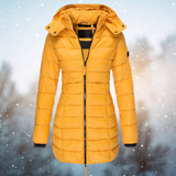 Christina | Extra warme, gesteppte Damenjacke – Gelb