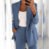 Evelynn - eleganter blazer für damen – Blau