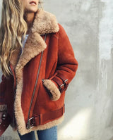 JODIE | Der elegante, gemütliche Mantel – Rot