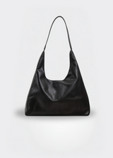 Große Damen Handtasche – Vegane Ledertasche mit Reißverschluss – Schwarz