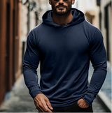 Enrico | Klassischer Herren Hoodie – Blau