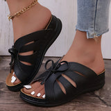 Retro Sandalen Damen – Bequeme orthopädische Schuhe für den Sommer – Schwarz