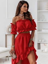 Erika | 2-teiliges Set für Damen – Rot