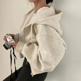 Porscha Übergröße Hoodie – Beige
