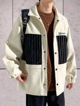 Cyrus - lässige herrenjacke aus curdoroy – Weiß