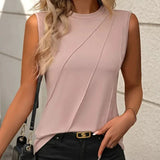 Eva | Lässige Kurzarm Sommerbluse – Rosa