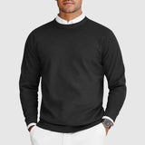 Leo™ - Herren-Sweatshirt mit Rundhalsausschnitt – Schwarz