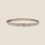 Luxuriöser Damen Taillengürtel – Elegantes Design mit Goldakzent – Taupe