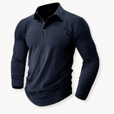 Raves - Strukturiertes Poloshirt – Blau