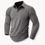 Raves - Strukturiertes Poloshirt – Grau