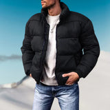 Eisstern daunenjacke für herren – karlan – Schwarz