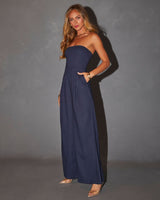 FLAIRE |  TRÄGERLOSER BODYSUIT – Dunkelblau