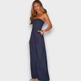 Elarine – Eleganter Jumpsuit – Navy