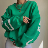 Pippa – klassischer übergrober winterpullover – Grün