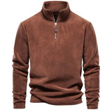 Simondes – fleecepullover – Braun