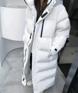 Wasserdichte und winddichte lange jacke - celine – Beige