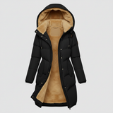 Damen Jacke | gesteppte Form mit durchgehendem Frontverschluss – Schwarz