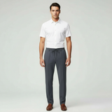 Herren Hose | gerade Passform mit elastischem Bund – Dunkelblau