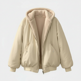 Damen Jacke | oversized Schnitt mit klarer Volumenform – Weiß