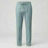 Herren Hose | gerade Passform mit elastischem Bund – Dunstblau