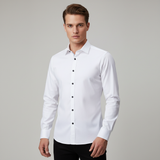 Herren Hemd | Slim Fit mit klarer Knopfleiste – Weiß