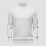 Herren Pullover | klassisch geschnitten mit Rundhalsausschnitt – Weiß