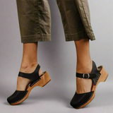Bequeme Plateau Sandalen für Damen – Schwarz