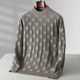 Mael - eleganter kaschmir-pullover für herren – Grau