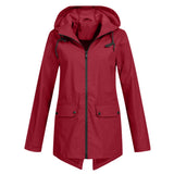 Regenjacke Damen Wasserdicht Mit Kapuze | Leicht & Zeitlos – Rot