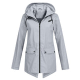 Regenjacke Damen Wasserdicht Mit Kapuze | Leicht & Zeitlos – Grau