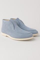 Fabianus Knöchel-Loafer aus Wildleder – Himmelblau