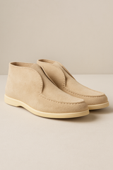 Fabianus Knöchel-Loafer aus Wildleder – Beige