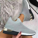 Luna Komfort Slip-On Sneakers – Grau