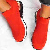Luna Komfort Slip-On Sneakers – Rot
