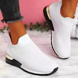 Luna Komfort Slip-On Sneakers – Weiß