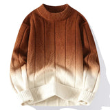 Farbverlauf Strickpullover für stilbewusste Männer – Braun