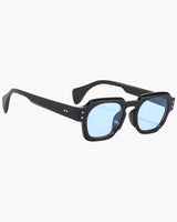 Sonnenbrille mit dicker Fassung und eckiger Form für Herren | Ideal für den täglichen Gebrauch im Freien – Blau