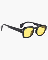 Sonnenbrille mit dicker Fassung und eckiger Form für Herren | Ideal für den täglichen Gebrauch im Freien – Gelb