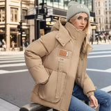 Winterschneejacke für damen - reika – Khaki