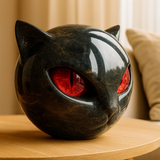 Felora | Katzenkopf-Skulptur – Rot