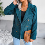 Eleganter damen-winterblazer: stilvolle wärme für kalte tage – Blau