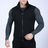 Fleece Gefütterte Freizeitweste -  Mitchell – Schwarz