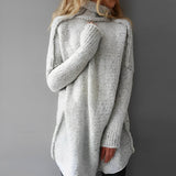 Daria | Atmungsaktiver Strickpullover für Damen Freizeit – Grau